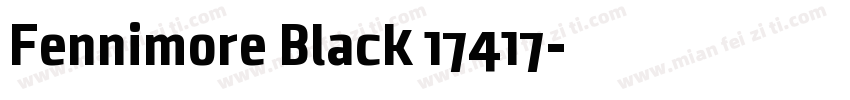 Fennimore Black 17417字体转换